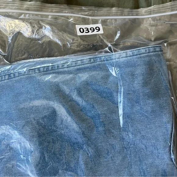 Ayr "The Hooky" High Rise Pleated Cotton/Hemp Size 28 Light Blue - Picture 15 of 15